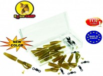 Extra Carp lead clip set with anti tangle sleeves